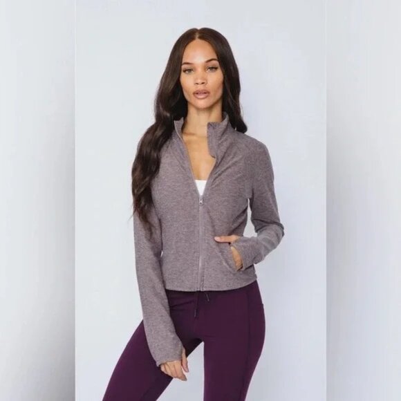 NWT Yogalicious Lux Zip-Up Jacket Size M - Picture 6 of 7